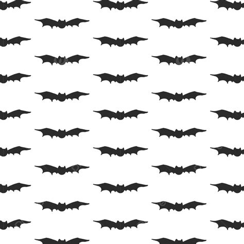 Black Bats Pattern Vector Black Bat Pattern Png And Vector With