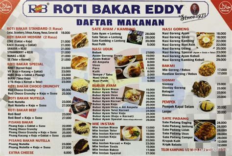 Selalu Diperbarui Menu Roti Bakar Eddy Blok M