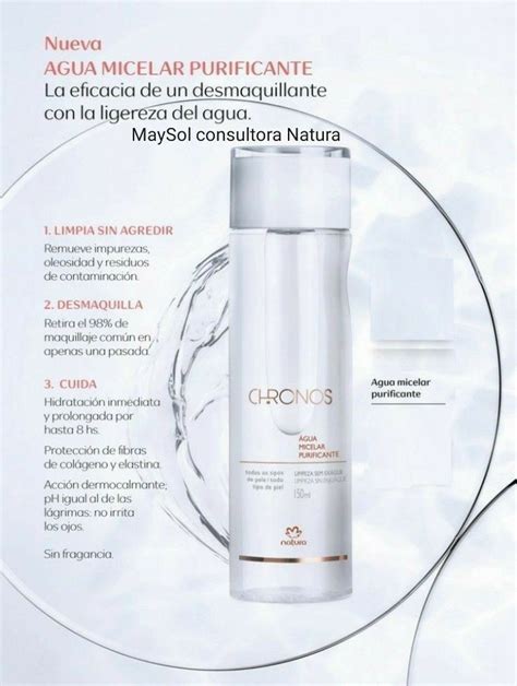 Agua Micelar Chronos Natura Chronos Natura Cosmetico Cremas Para El