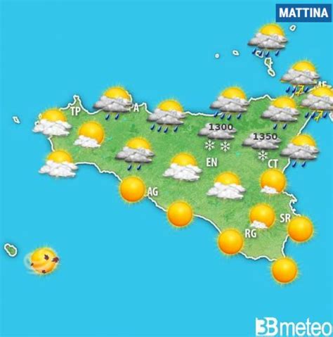 Meteo Sicilia Pioggia E Neve Su Alcune Aree Dell Isola I Dettagli