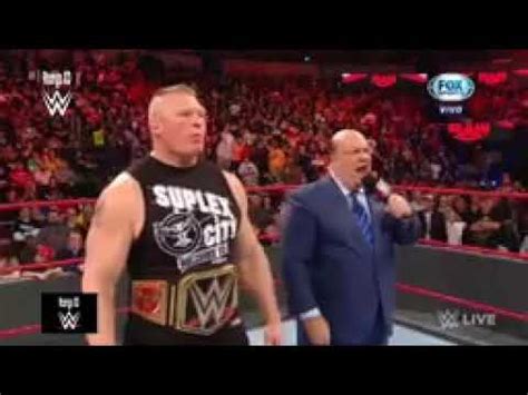 Brock Lesnar Entrara Como Numero En Royal Rumble Wwe Youtube