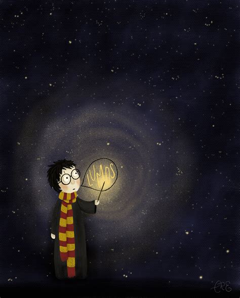 Harry Potter Lumos Wall Art Print | Etsy