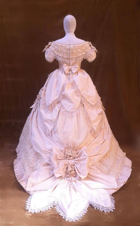 1860s Wedding Dress Ball Gown Victorian Dress Etsy Historical