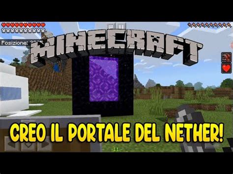 Creo Il Portale Del Nether Vanilla Ep Minecraft Ita Youtube