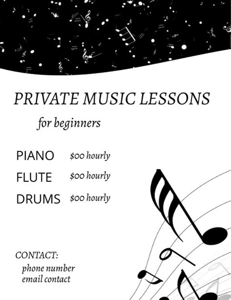 Copy Of Music Lessons Postermywall