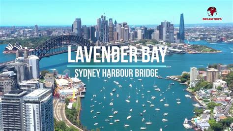 LAVENDER BAY BY DRONE AERIAL VIEW OF SYDNEY HARBOUR BRIDGE DREAM