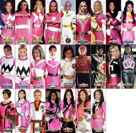 All The Pink Rangers Pink Rangers Pinterest Pink The Pink And Ranger