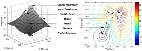 A Planar Scalar Field Represented As Both A Surface And A Contour Plot