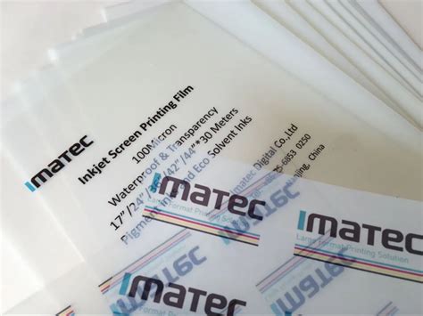 Imatec Milky Transparency Waterproof Inkjet Film Screen Printing Buy