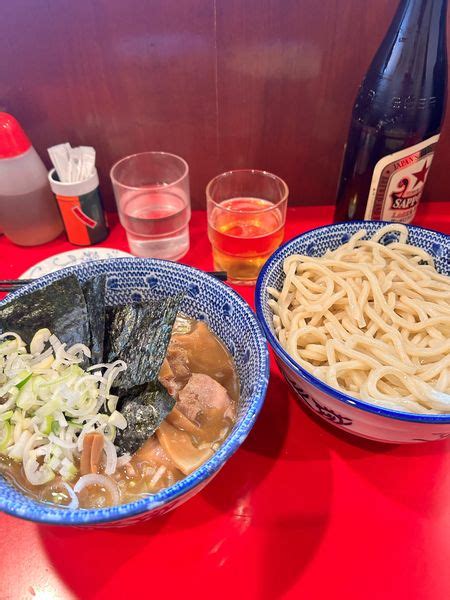 『つけ麺＋メンマ＋ネギ＋瓶ビール』自家製中華そば 勢得のレビュー ラーメンデータベース