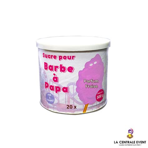 VENTE Sucre pour Barbe à Papa Parfum FRAISE La Centrale Event