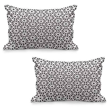 Orient Quilted Pillowcover Set Of Moroccan Style Old Motif With