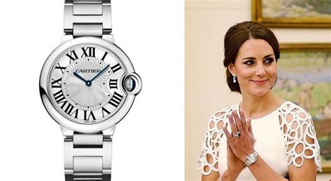 Kate Middleton And Her Cartier Ballon Bleu Midsize Watch W Z