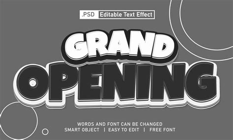 Grand Opening Text Effect Psd 31216711 Psd