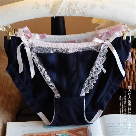 Japanese Ribbon Cotton Lace Underwear Waist String Thong Tanga Culotte Femme Panty Bragas Women