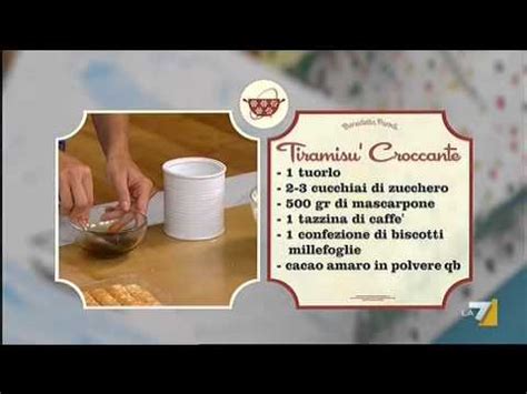 I MENU DI BENEDETTA TIRAMISU CROCCANTE YouTube