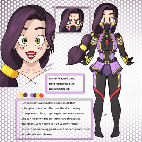 Bnha Oc Mayumi Aka Wild Iris Artcostume Update Quirk Spider Silk