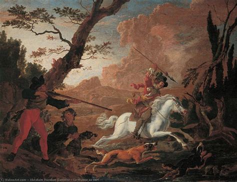 Museum Art Reproductions La Chasse Au Cerf By Abraham Hondius Danielsz