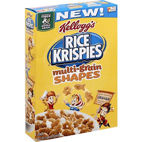 Kelloggs Rice Krispies Multi Grain Shapes Cereal Lightly Sweetened Graham Cereal Edwards