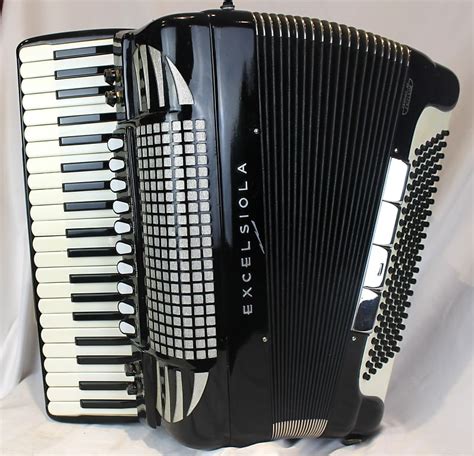 6273 Black Excelsior Excelsiola 720 Piano Accordion LMMH 41 Reverb