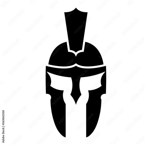 Helmet Of The Spartan Warrior Symbol Emblem Spartan Helmet Logo