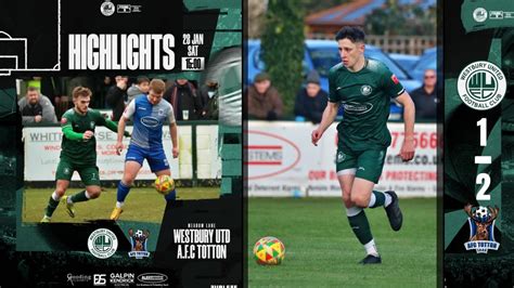 Westbury United Fc Vs Afc Totton Southern League Division One