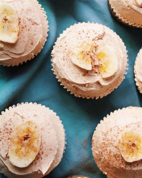 Banana Cupcakes With Peanut Butter Cinnamon Frosting The Fig Jar