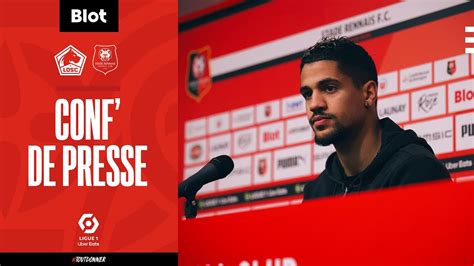 J25 LOSC Lille Stade Rennais F C Conférence de presse d avant