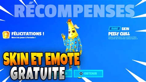 Nouveau Skin Et Emote Gratuite Sur Fortnite Chapitre Saison Skin