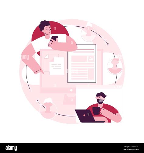 Virtualization Technology Abstract Concept Vector Illustration Process