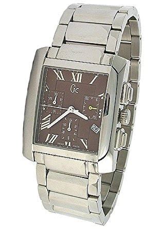 Guess Collection Cron Grafo Plata Banda Reloj Para Hombre