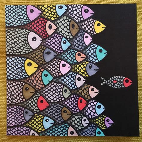 Perla Schippers On Instagram Coloured Fish In A Black Sea In 5 Easy