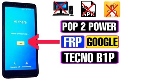 TECNO POP 2 Power FRP Bypass TECNO B1P FRP Bypass 2022 TECNO POP 2