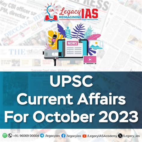 Current Affairs October 2023 Archives Legacy IAS Academy