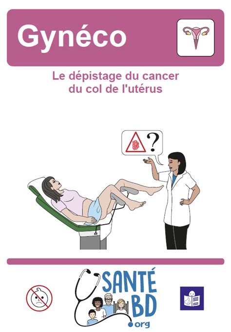 Le dépistage du cancer du col de lutérus en facile à lire et à