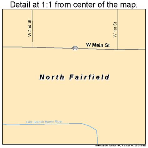 North Fairfield Ohio Street Map 3956420