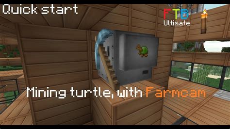 Minecraft FTB Ultimate Tutorial And Quick Start Mining Turtle Setup