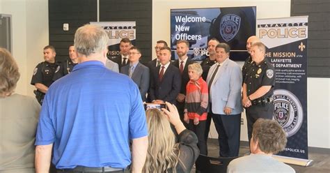 Lafayette Police Department Celebrates Six New Officers In Recent Swear