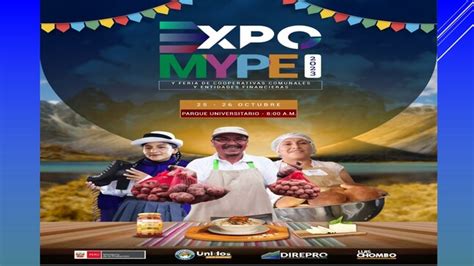 Municipalidad De Huariaca Invita A Participar De La Expo Mypes 2023