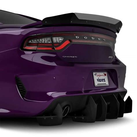 Vicrez Vz102189 CFZ VR2 Style Carbon Flash Metallic Rear Diffuser