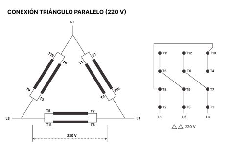 Diagrama Conexion Motor Puntas Velocidades Conexiones De