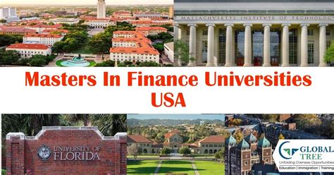 masters  finance universities  usa