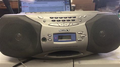 Sony Cfd S26 Vintage Cd Cassette Boombox Radio Youtube