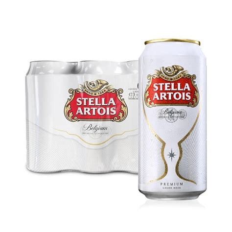 Cerveza Stella Artois Six Pack Lata 473cc