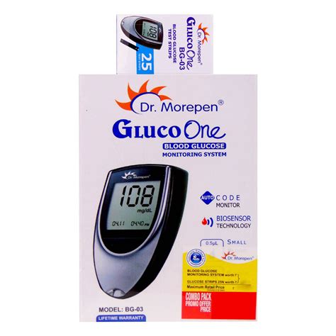 Dr Morepen Gluco One Blood Glucose Monitoring System BG 03 With 25