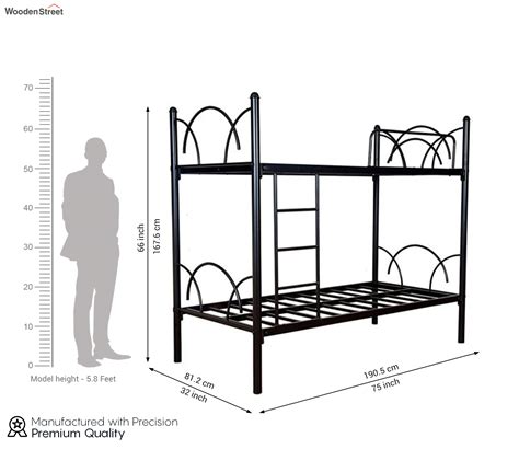 Buy Kyio Metal Bunk Bed Black Online In India At Best Price Modern