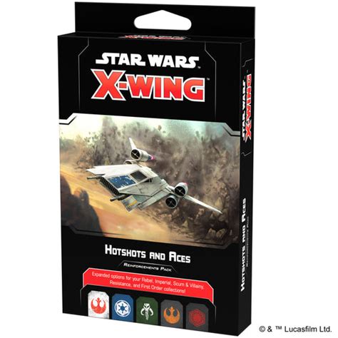 Star Wars X Wing 2nd Edition Hotshots And Aces Reinforcements Pack