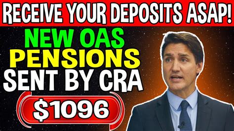 Receive Your Deposits New 1096 OAS Pension Sent By CRA For All