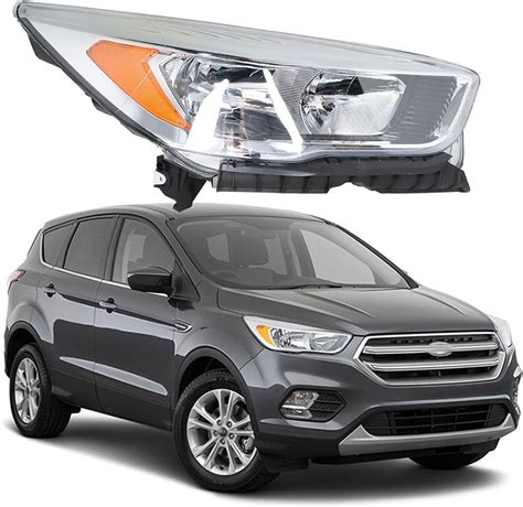 Lablt Headlight For Ford Escape Halogen W O Led Drl Accent