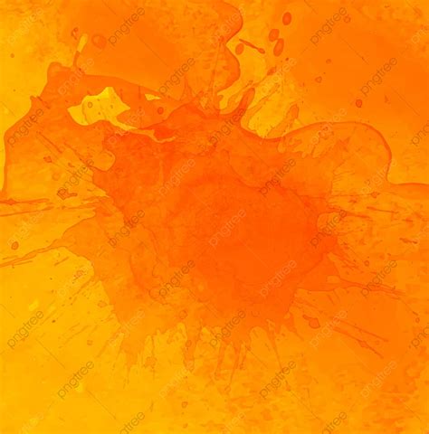 Abstract Orange Splash Watercolor Background Vector Abstract Background Watercolor Background